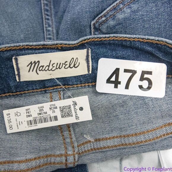 NEW Madewell Stovepipe Jeans in Dearham Wash, 25 - Picture 12 of 15